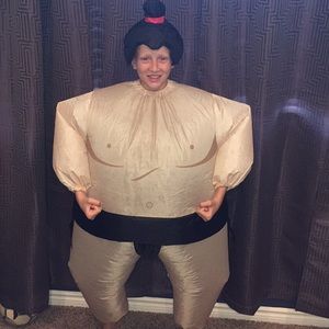 Inflatable SumoWrestler Costume one size fits most
